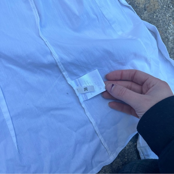 White Button Down Blouse - Picture 3 of 6